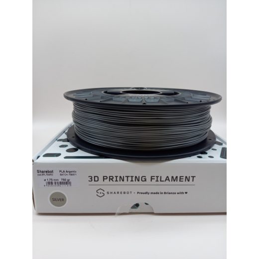 FILAMENT SHAREBOT PLA 1.75 MM ARGENT 0.750KG